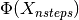 \Phi(X_{nsteps})